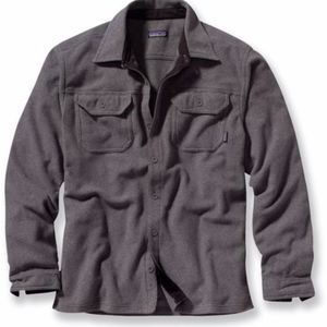 PATAGONIA PIQUE FLEECE BUTTON FRONT SHIRT NARWHAL